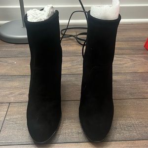 Stuart Weitzman Black Suede Boots.